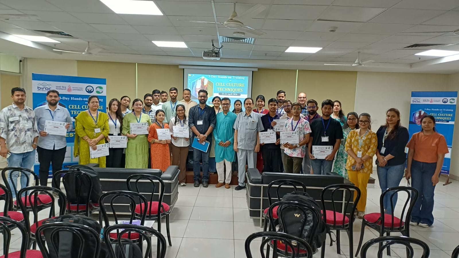 Photograph of 3-Day hands-on training on Cell Culture Techniques